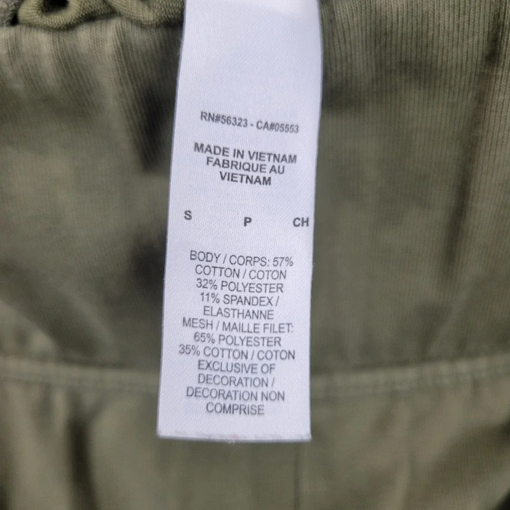 Nike‎ Leggings Women's Small Green Cotton Stretch Logo Elastic Waist Pull On